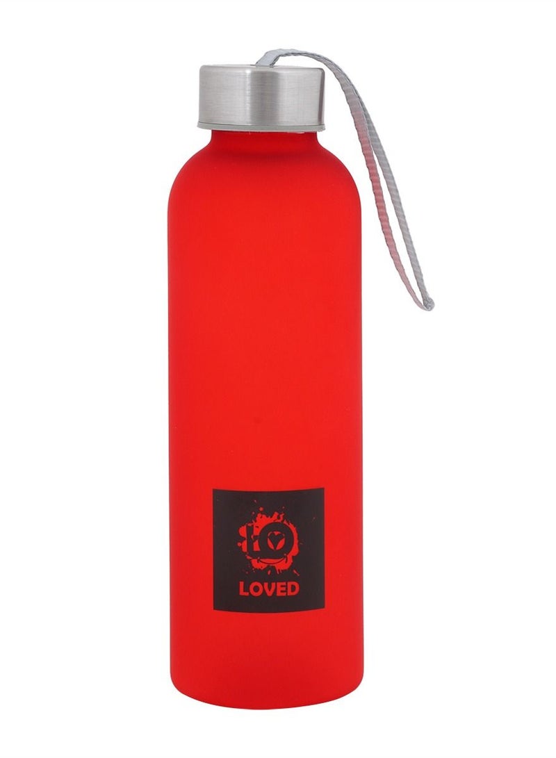 بيج ديزاين زجاجة مياه مودز أب لوف 580 مل لون أحمر - Image 1