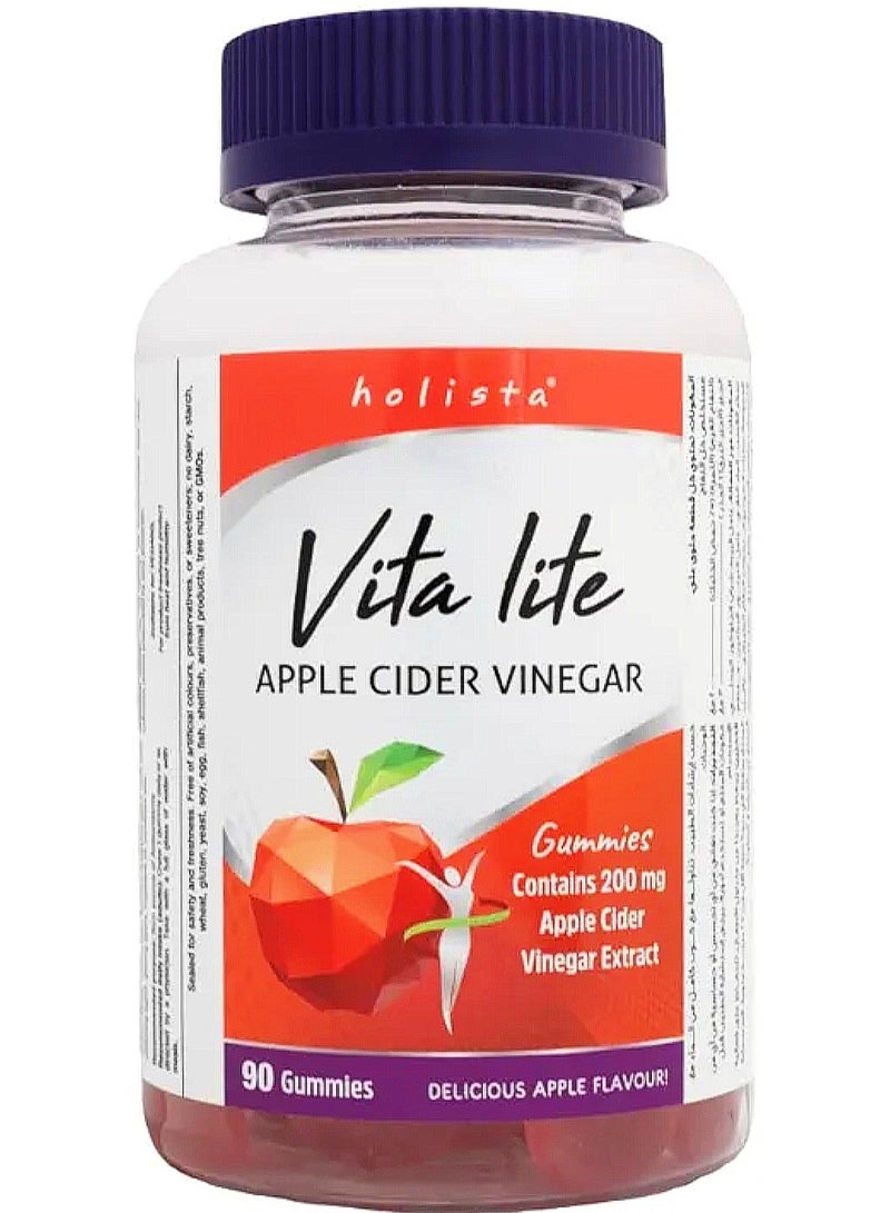 هوليستا فيتا لايت خل التفاح 90قطعة حلوى 200مغ - Image 1