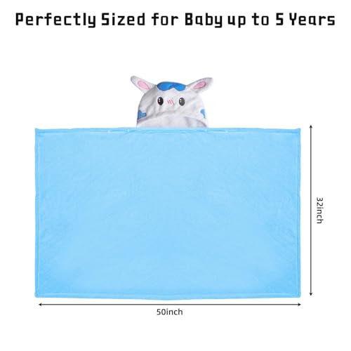 FUBANRAY Toddler Bath Towel Kids Bath Towels Baby Towels with Hood Toddler Towels for Boy Girl 05 Years 2Pack Absorbent Baby Bath Towels Hooded Kids Bath Large 50x32 - Image 3