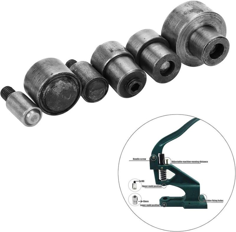 Grommet Die Mold Eyelet Grommet Puncher Buckle Mold Punch Tool Eyelet Puncher Hand Press Eyelets Buckle for Leather(4mm) - Image 4