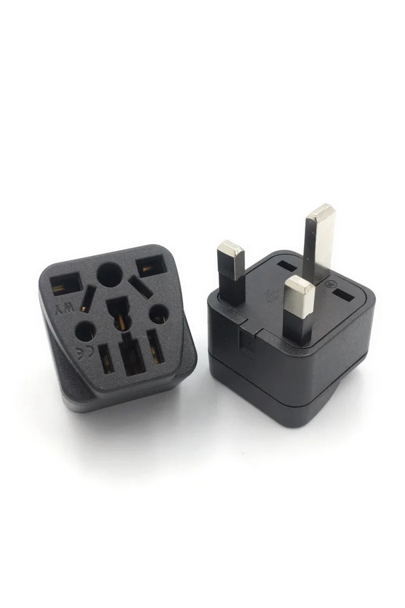 black UK Travel Plug Adapter Multi-type Conversion Outlet Socket To Britain Singapore Malaysia Power