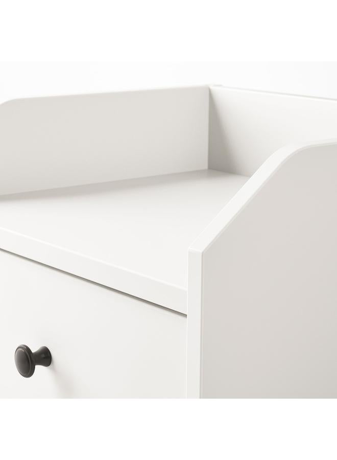 Zaboon Bedside Table, White, 40X36 Cm - Image 3