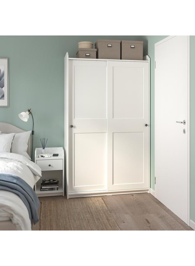 Zaboon Bedside Table, White, 40X36 Cm - Image 4