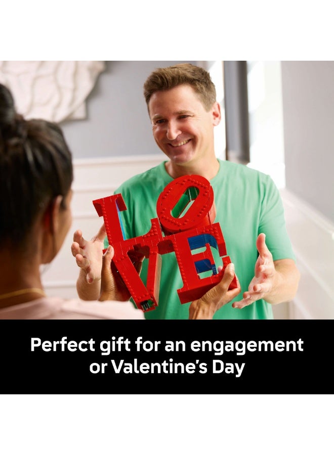 LEGO ليغو آرت LOVE، مجموعة بناء ديكور للبالغين، هدية عيد الحب (٧٩١ قطعة) 31214 - Image 5