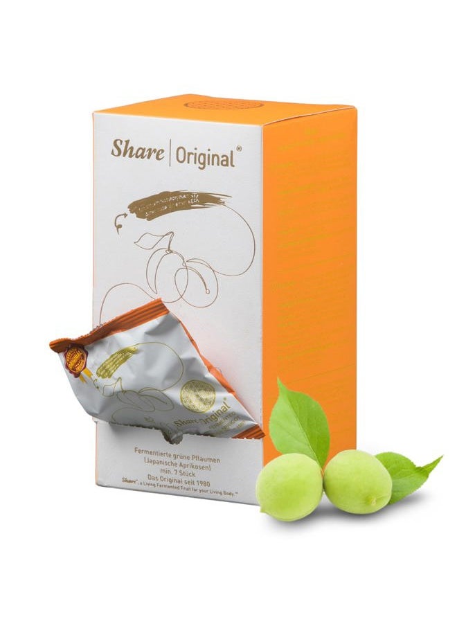 Share Original (7-pc Starter BOX) fermented Japanese apricot/plum 30+month fermented, vegan & individually wrapped, Share Swiss fermented  - Image 1