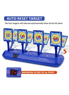 Digital Shooting Targets With 2 Foam Dart Toy Blaster, Kids Shooting Game Toys, Electronic Scoring Auto Reset 4 Targets, Birthday For Ages 5 6 7 8 9 10+ Years Old Kids Boys Girls - pzsku/Z8282E2153BB7BB1BC909Z/45/_/1732778765/923f9266-0b12-4d2b-bd5e-fc0a874fc3bf