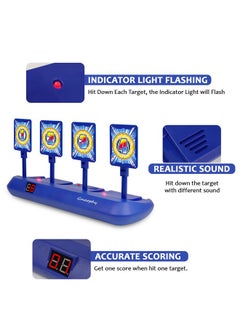 Digital Shooting Targets With 2 Foam Dart Toy Blaster, Kids Shooting Game Toys, Electronic Scoring Auto Reset 4 Targets, Birthday For Ages 5 6 7 8 9 10+ Years Old Kids Boys Girls - pzsku/Z8282E2153BB7BB1BC909Z/45/_/1732778770/e4c01946-66ad-45ec-ac24-6986c629447e