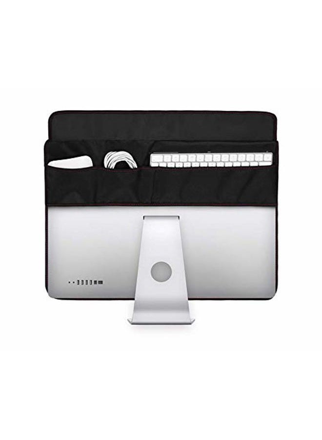 WESAPPINC Monitor Dust Cover, Non-Woven Antistatic PC Computer Monitor Case Screen Display Protector LED/LCD/HD Panel Compatible with iMac for 21' 27' (27 inch, Style 2) - Image 1