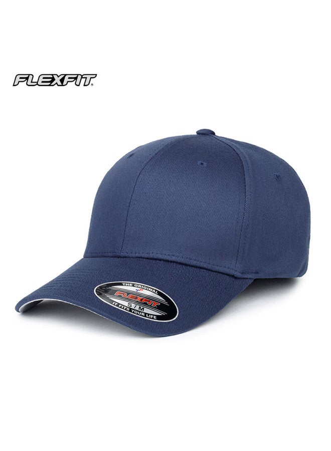 Flexfit American Hard Top Baseball Cap Uni High Top Fully Enclosed Large Head Cirference American Team Duck Tongue Cap Sun Hat - Image 1