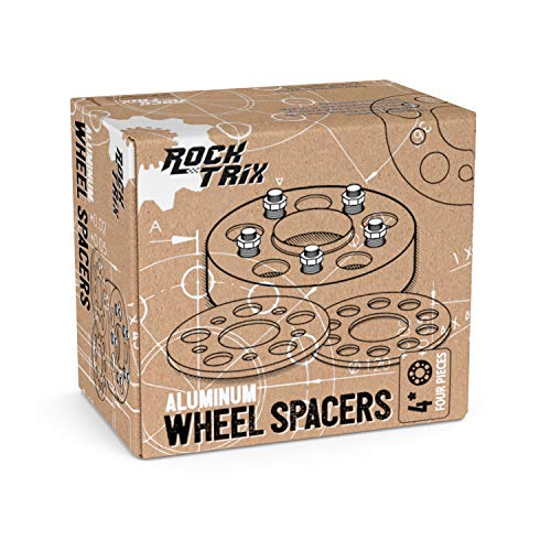 RockTrix 4x4 Wheel Spacers, 1.5 inch Thick Golf Cart Wheel Spacers Compatible with EZ GO EZGO Club Car, 1/2"x20 Studs Nuts, 4x101.6 to 4x101.6 Silver Adapters, 62mm Hub Bore, Set of 2 - Image 2