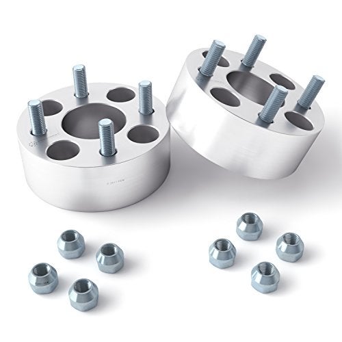 RockTrix 4x4 Wheel Spacers, 1.5 inch Thick Golf Cart Wheel Spacers Compatible with EZ GO EZGO Club Car, 1/2"x20 Studs Nuts, 4x101.6 to 4x101.6 Silver Adapters, 62mm Hub Bore, Set of 2 - Image 4