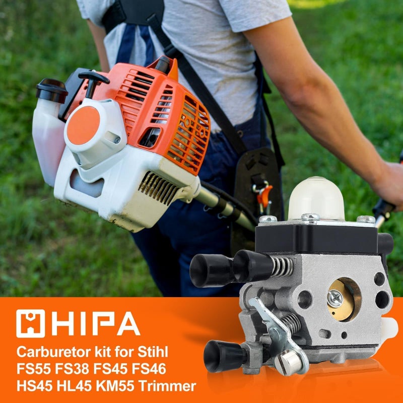 Hipa FS55R Carburetor for STHIL FS55R FS45 FS38 HS45 FS55 KM55R FS46 FS55RC FS 55R HS 45 FS 38 FS 45 FC55 FS45C HL45 FS46C KM55 FS55C FS55T FS45L String Trimmer Weedeater Parts - Image 5