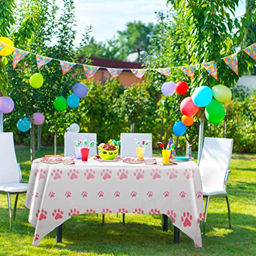 SNIMICS Dog Birthday Decorations, Puppy Party Supplies, 20 Plates and 20 Napkin and 1 tablecloth , Puppy Theme Birthday Party Decoration for Girl - Image 3
