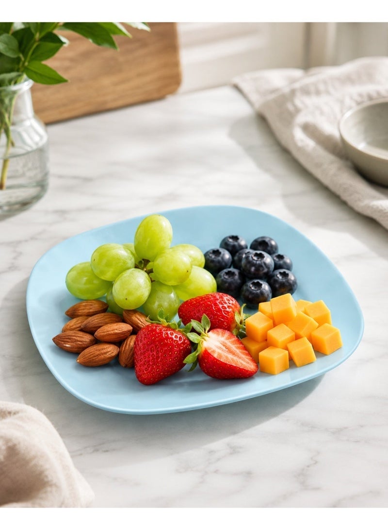 favilla Square plastic serving dish with a modern design, measuring 23 x 23 x 3 cm, multi-purpose – Code 1078 - Image 2