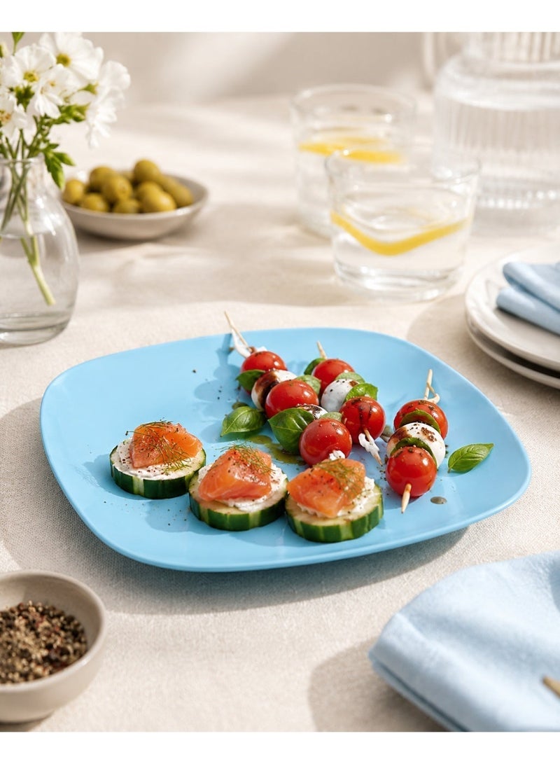 favilla Square plastic serving dish with a modern design, measuring 23 x 23 x 3 cm, multi-purpose – Code 1078 - Image 5