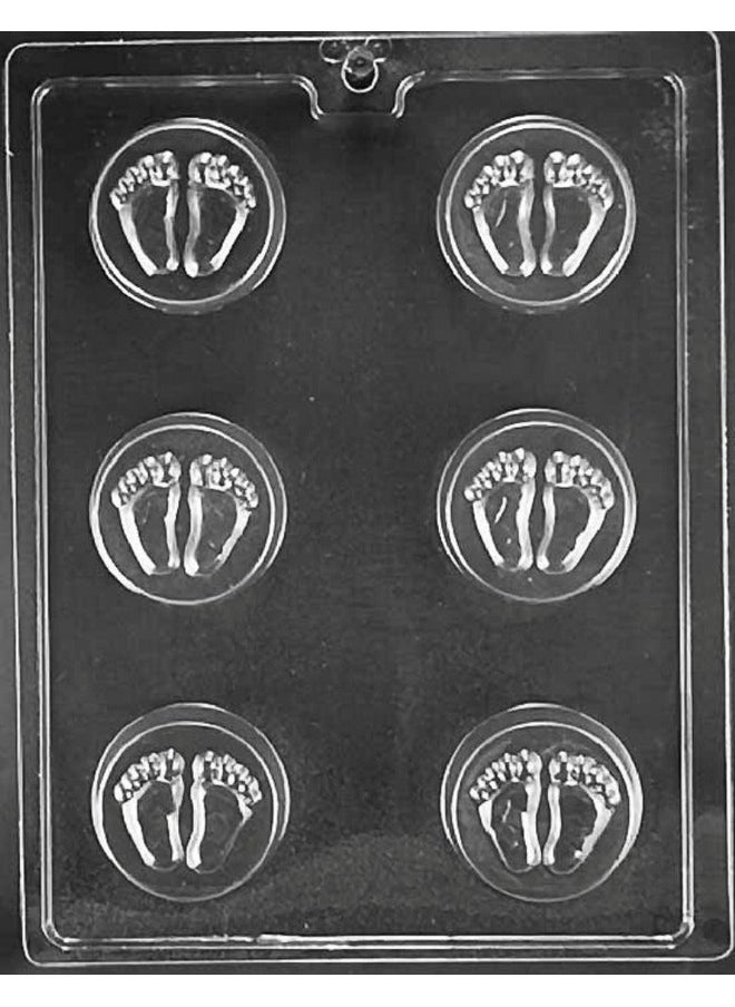 Dress My Cupcake Dress My Cupcake Chocolate Candy Mold, Baby Feet Cookie Mold, Baby Shower 