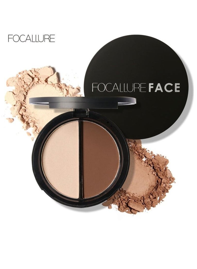FOCALLURE Highlighter And Bronzer Duo FA-05-1A - Image 1