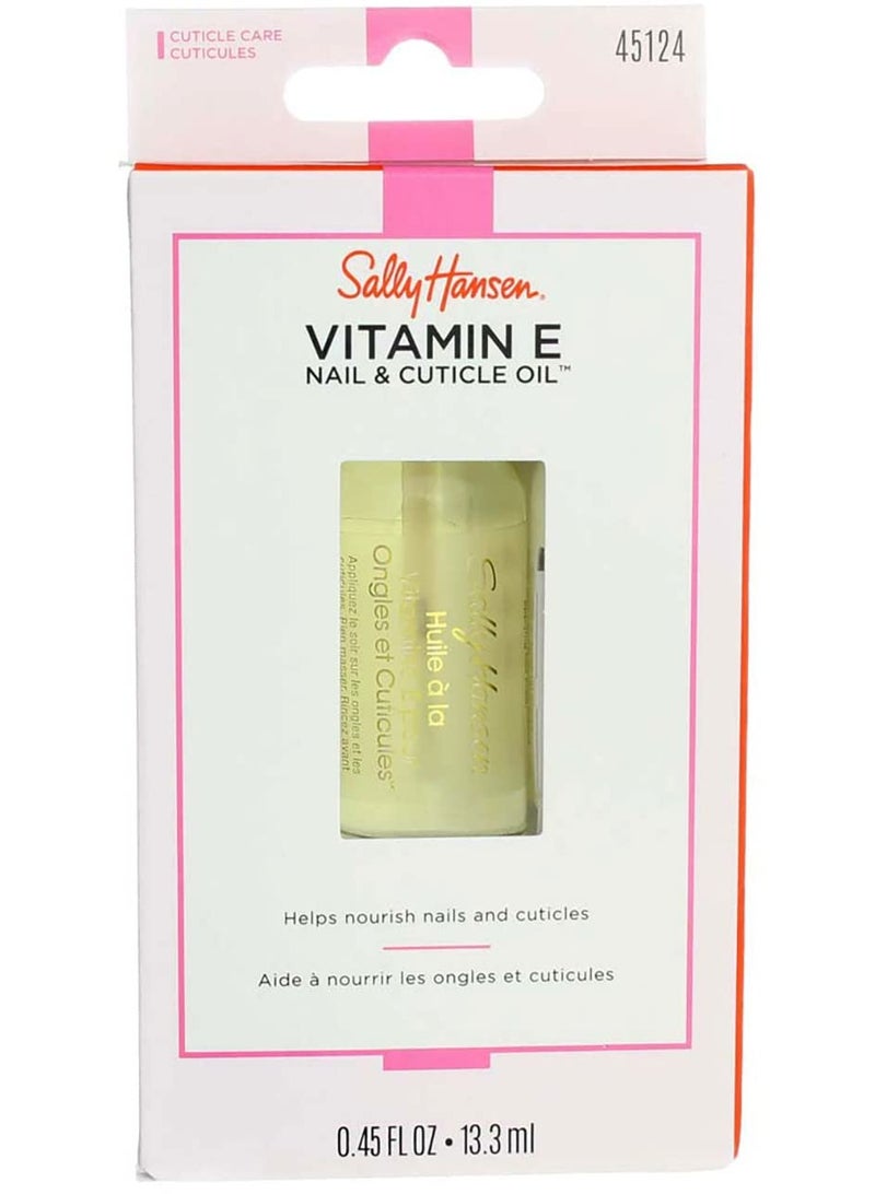 Sally Hansen Vitamin E Nail & Cuticle Oil, 0.45 oz (13.3 ml)