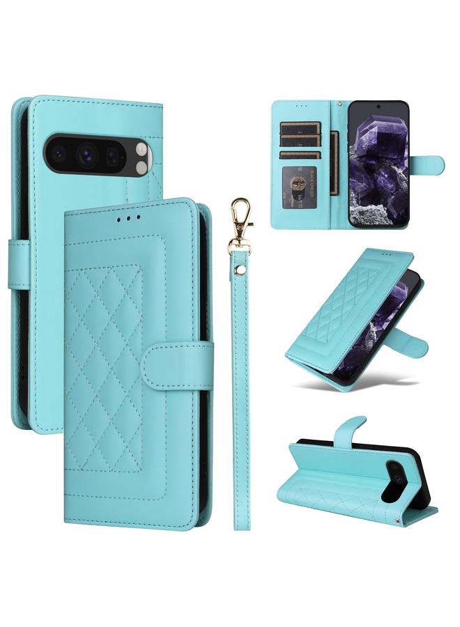 S-TOP Case For Google Pixel 9 Diamond Lattice Leather Flip Phone Case - Image 1