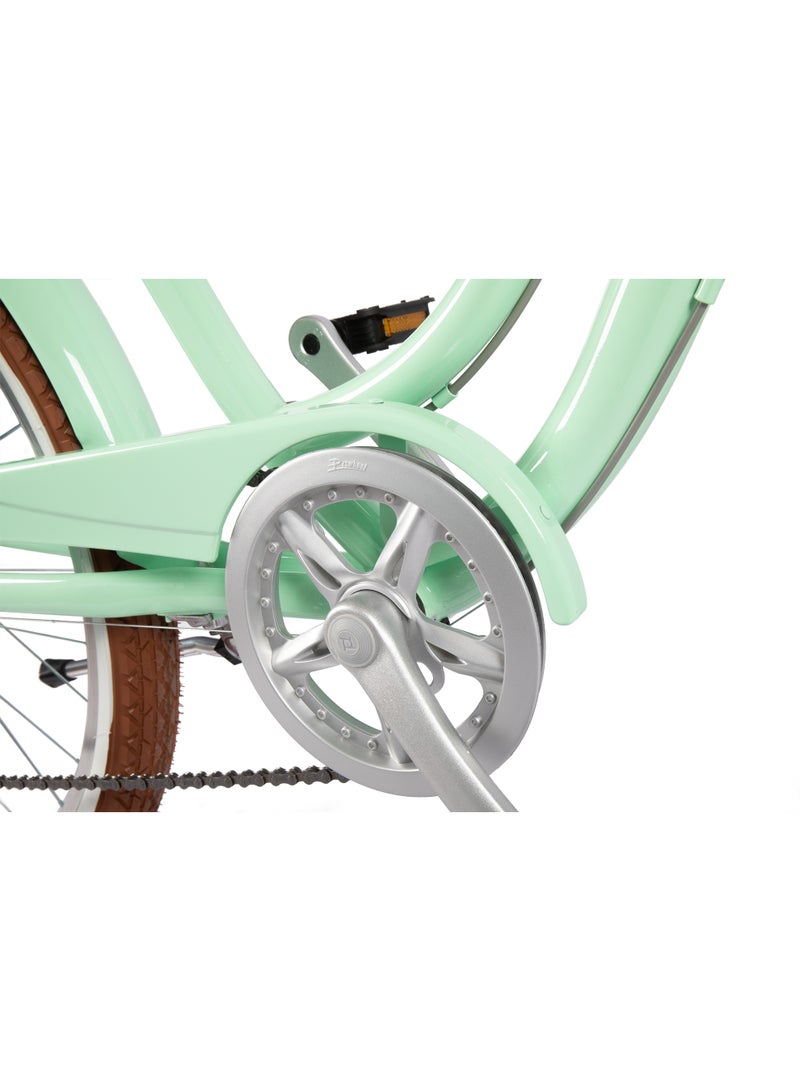 SPINN Uptown Ladies Seafoam Women’s City Bike - 26″ inch, 7 Speeds, Steel Frame, Front Suspension - Image 4