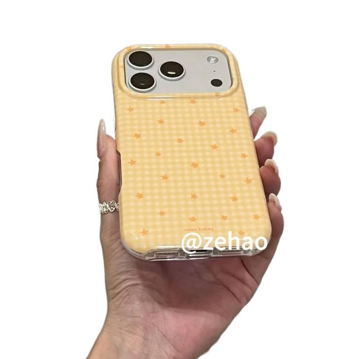 غطاء مزدوج الطبقات | حماية من السقوط | مقاوم للصدمات لـ iPhone 17 / 17 Air / 17 Pro / 17 Pro Max | أصفر - Image 4