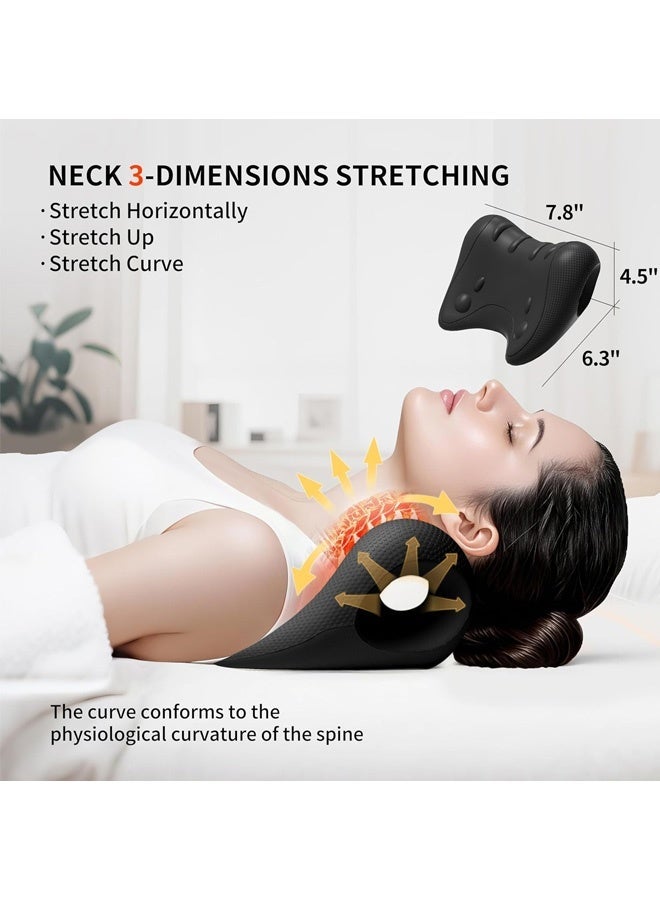 skisopet Neck and Shoulder Relaxer, Pillow Neck Stretcher Relaxer,Cervical Pillow Neck,Nerd Neck, Cervical Traction Device for Tension Headache, Curvature Assist, Pinched Nerve - Image 2