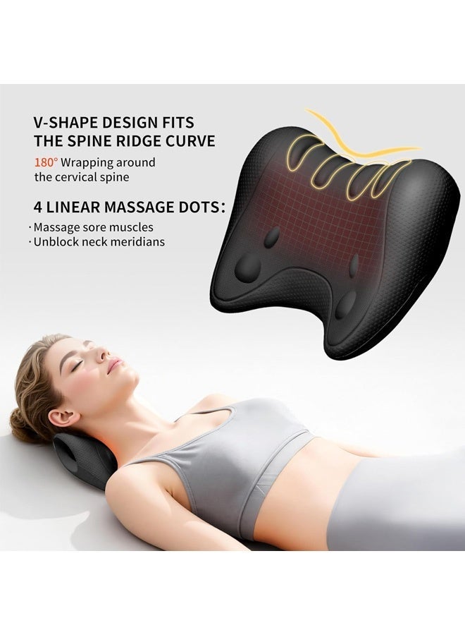 skisopet Neck and Shoulder Relaxer, Pillow Neck Stretcher Relaxer,Cervical Pillow Neck,Nerd Neck, Cervical Traction Device for Tension Headache, Curvature Assist, Pinched Nerve - Image 4