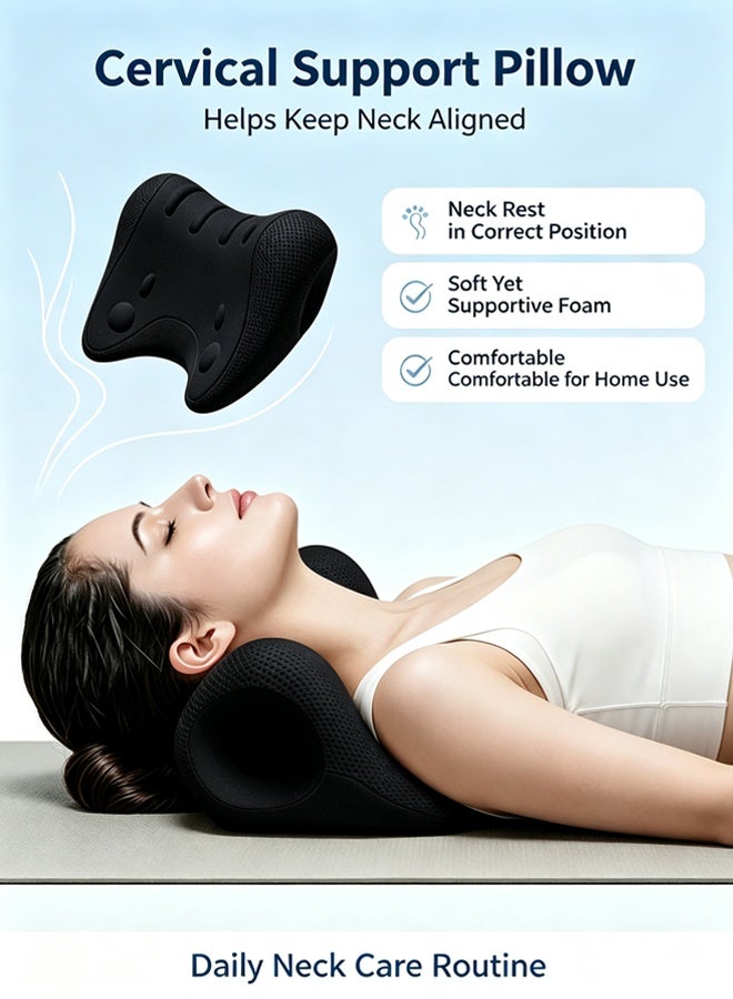 skisopet Neck and Shoulder Relaxer, Pillow Neck Stretcher Relaxer,Cervical Pillow Neck,Nerd Neck, Cervical Traction Device for Tension Headache, Curvature Assist, Pinched Nerve - Image 1
