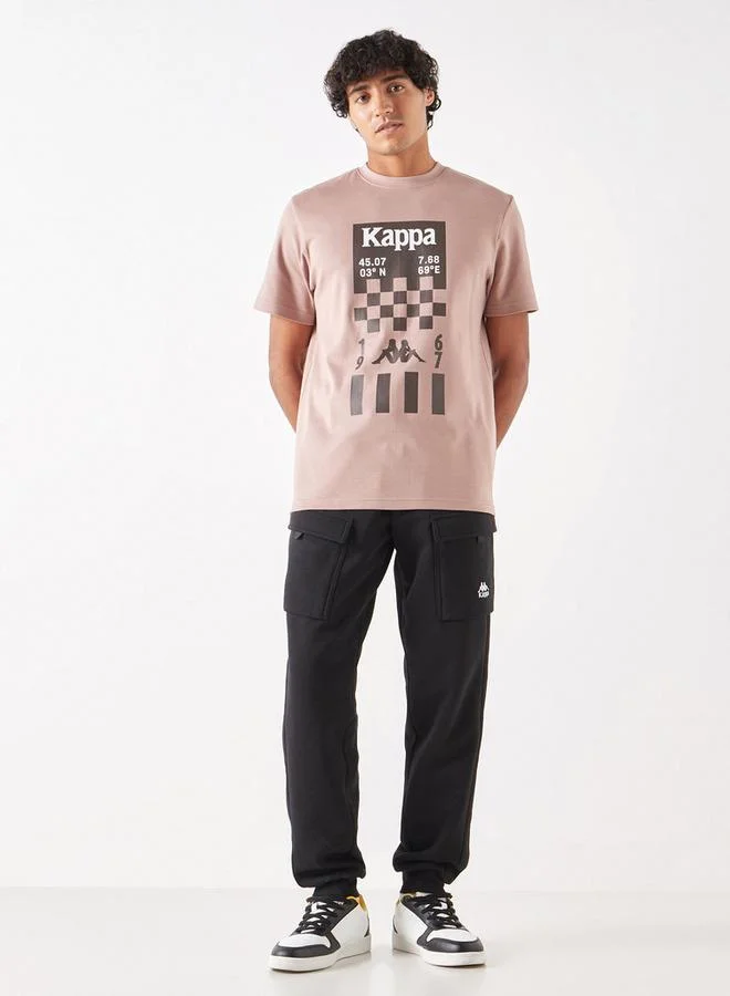 Kappa Kappa Graphic Print T-shirt with Short Sleeves