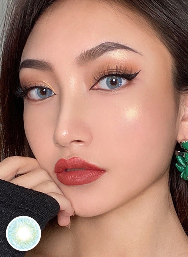 سيدة جديدة عدسات لاصقة ملونة زرقاء من فريش ليدي للاستخدام السنوي - Image 4