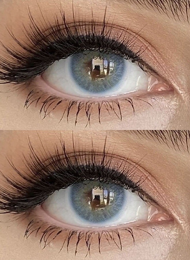 FreshLady Sky Blue Colored Contact Lenses 14.20mm – Fashion Cosmetic Lens, Moist Comfortable Daily Wear, Natural Enlarging Eye Effect - Image 4