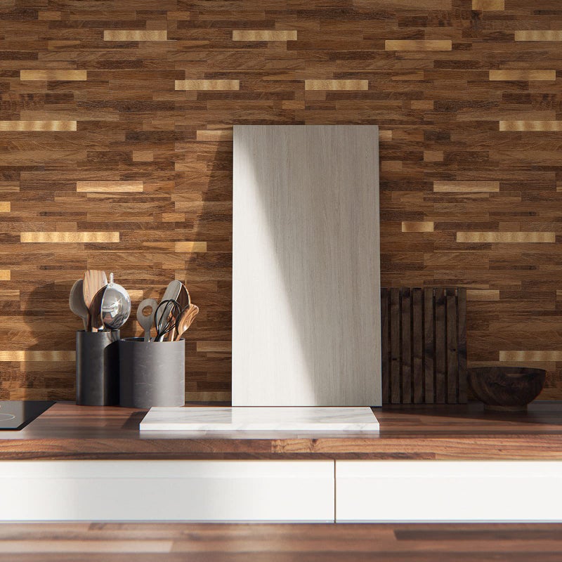 Midcard 10 Sheets Peel and Stick Backsplash PVC Wall Tile,for Kitchen Backsplashâ€¦ - Image 4