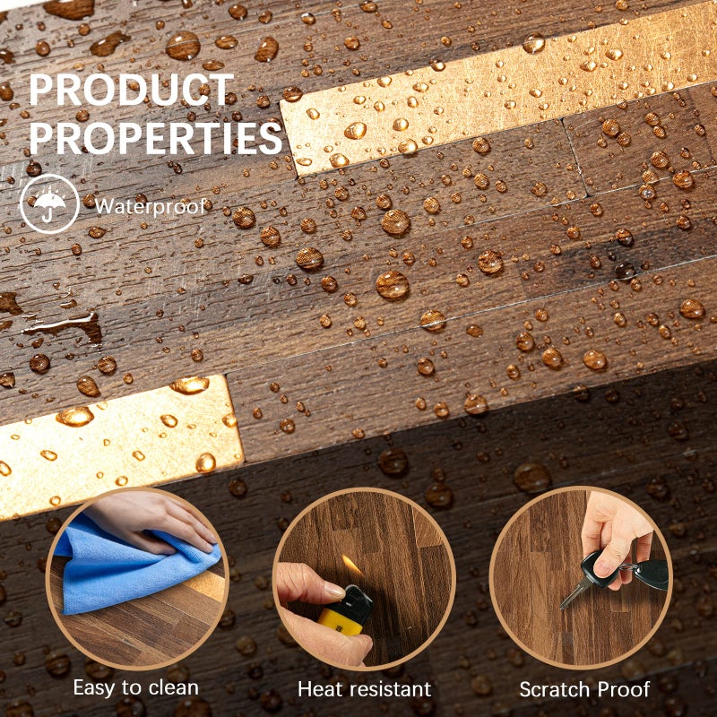 Midcard 10 Sheets Peel and Stick Backsplash PVC Wall Tile,for Kitchen Backsplashâ€¦ - Image 5