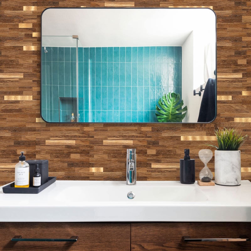 Midcard 10 Sheets Peel and Stick Backsplash PVC Wall Tile,for Kitchen Backsplashâ€¦ - Image 2