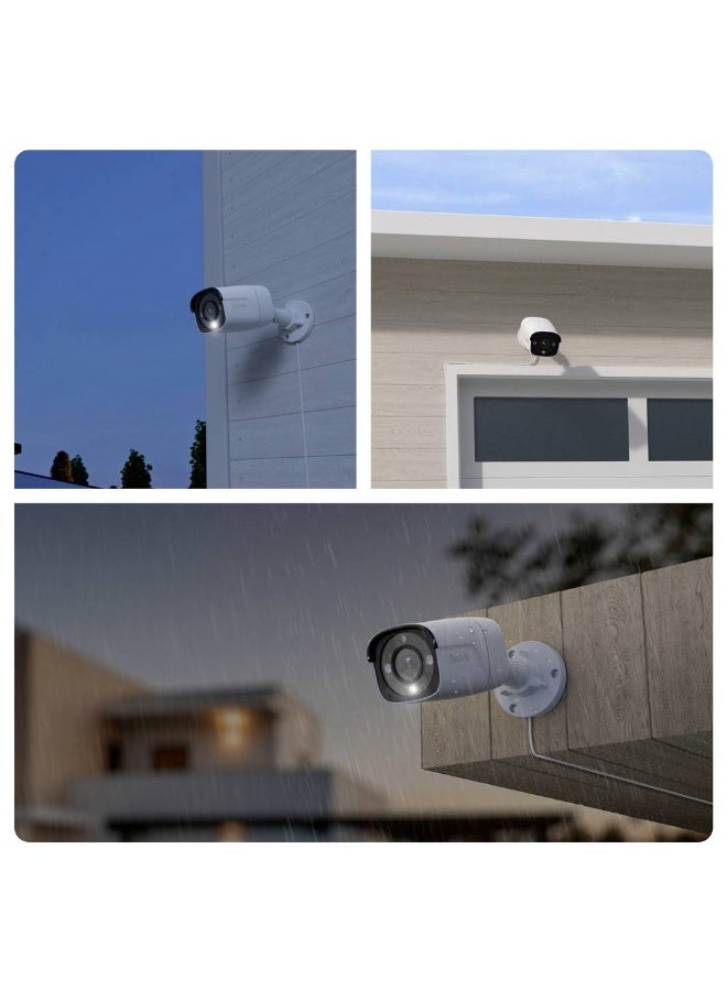 ريولينك كاميرا CCTV بؤرة ضوء ذكي P340 بدقة 12 ميجابكسل – كاميرا أمان خارجية بدقة 12 ميجابكسل Ultra HD 6K مع رؤية ليلية ملونة، كشف ذكي للأشخاص/المركبات/الحيوانات الأليفة، صوت ثنائي الاتجاه، مراقبة IP66 - Image 2
