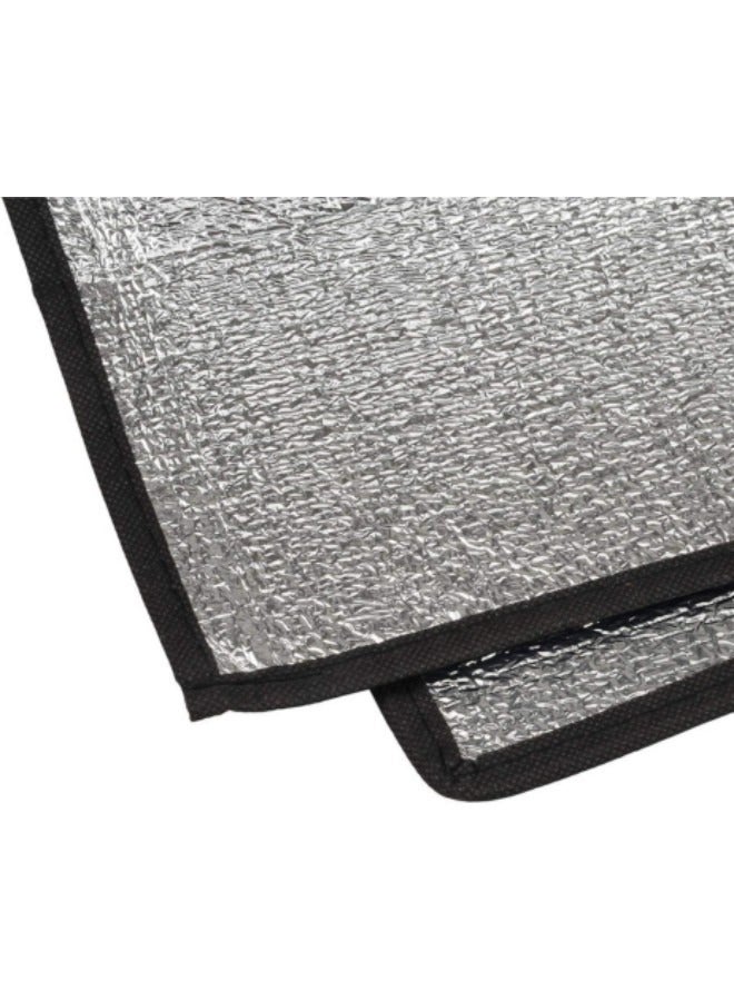 GGEROU Outdoor Double-Sided Moisture-Proof Aluminum Foil Foam Pad, 200x200cm Picnic mat Tent Moisture-Proof mat Sleeping pad with Outer Bag, Sleeping Tent Pad, Camping mat 200x200cm - Image 4
