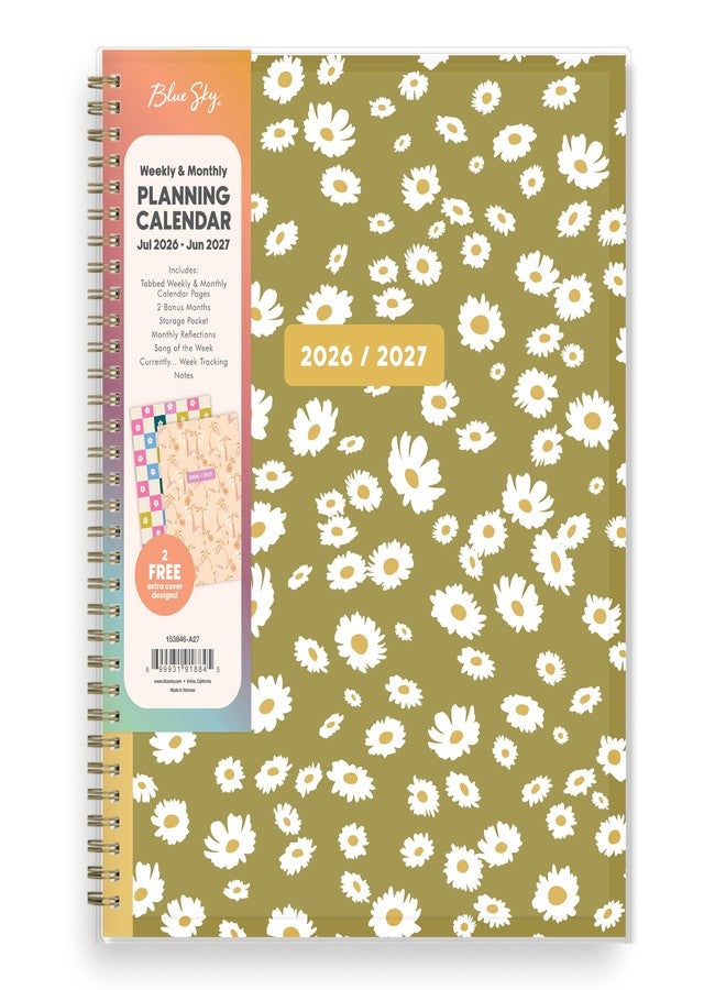 Blue Sky Gen Z 2026-2027 Weekly and Monthly Academic Year Planner Calendar, July 2026 - June 2027, 8.5" x 11", Flexible Interchangeable Cover, Wirebound, Laminated Tabs, Storage Pocket, Coreen - Image 1