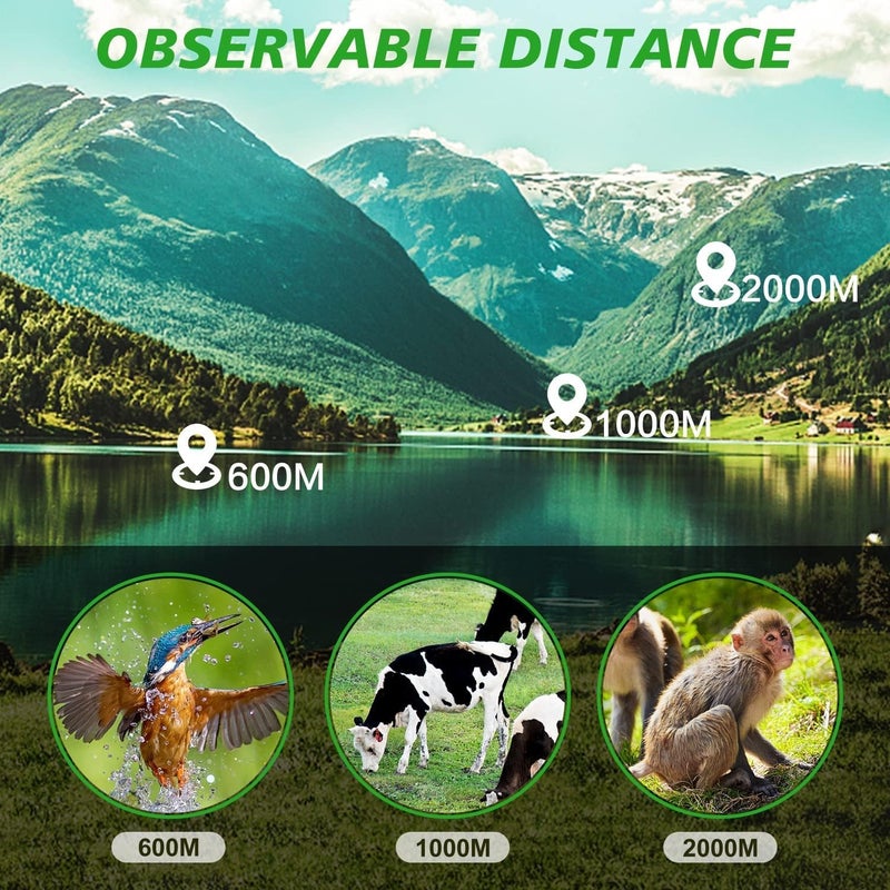 Pankoo 16 x 52 Adult Monocular Telescope, 2024 Power Prism, Compact Monocular for Adults and Kids, HD Monocular for Gifts, Outdoor Activities, Bird Watching, Hiking, Concert, Travel - Image 5