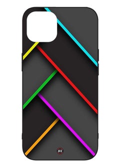 Protective Printed Mobile Cover Multi Cross Line Pattern For Apple iPhone 14 Plus