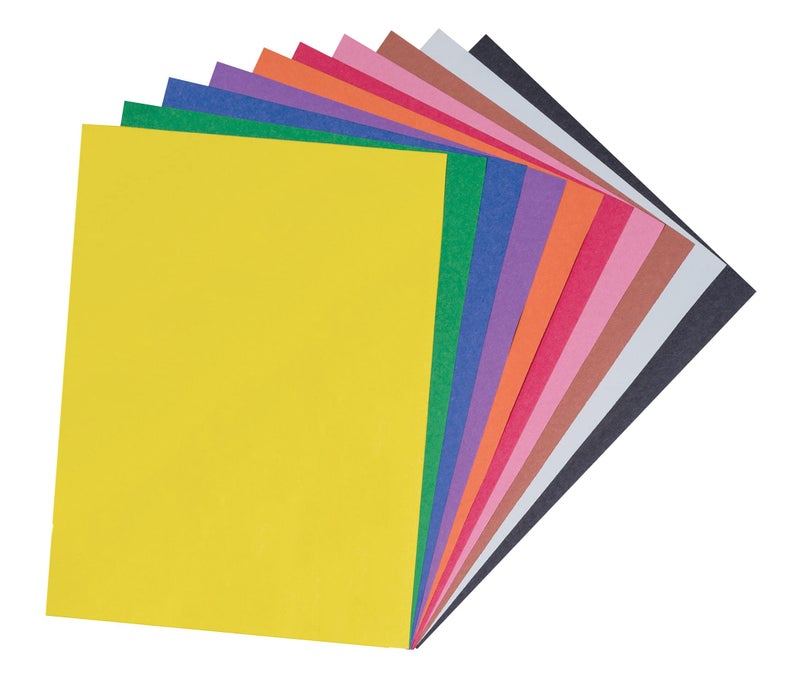 Prang (Formerly SunWorks) Construction Paper, 10 Assorted Colors, 9" x 12", 100 Sheets - Image 1