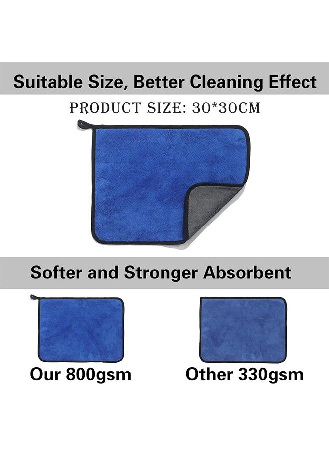 Lemon 3 Pcs Car Towel Microfiber Cleaning Cloth, with Washing Sponge, Multipurpose Towel for Washing Drying Dusting  - Image 4