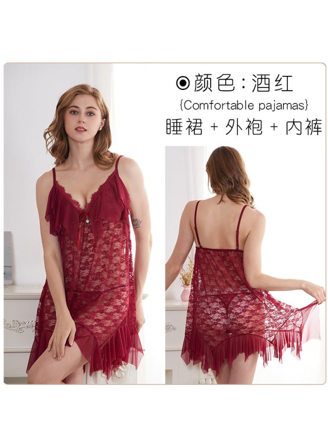 Sheer Maid Style Nightdress – Couple Pajamas