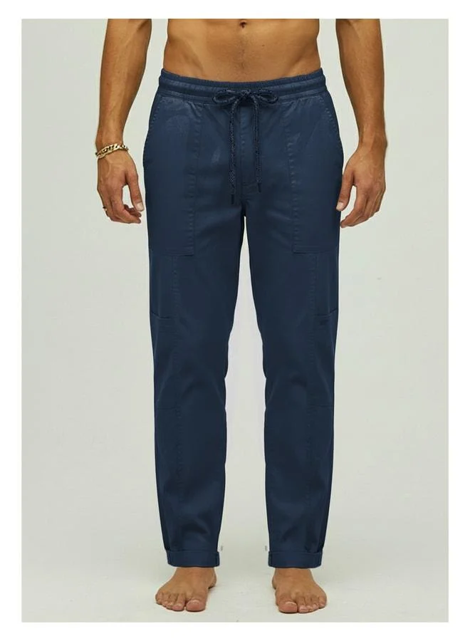 Bad Bear Vouvant Navy Blue Men's Pants.
