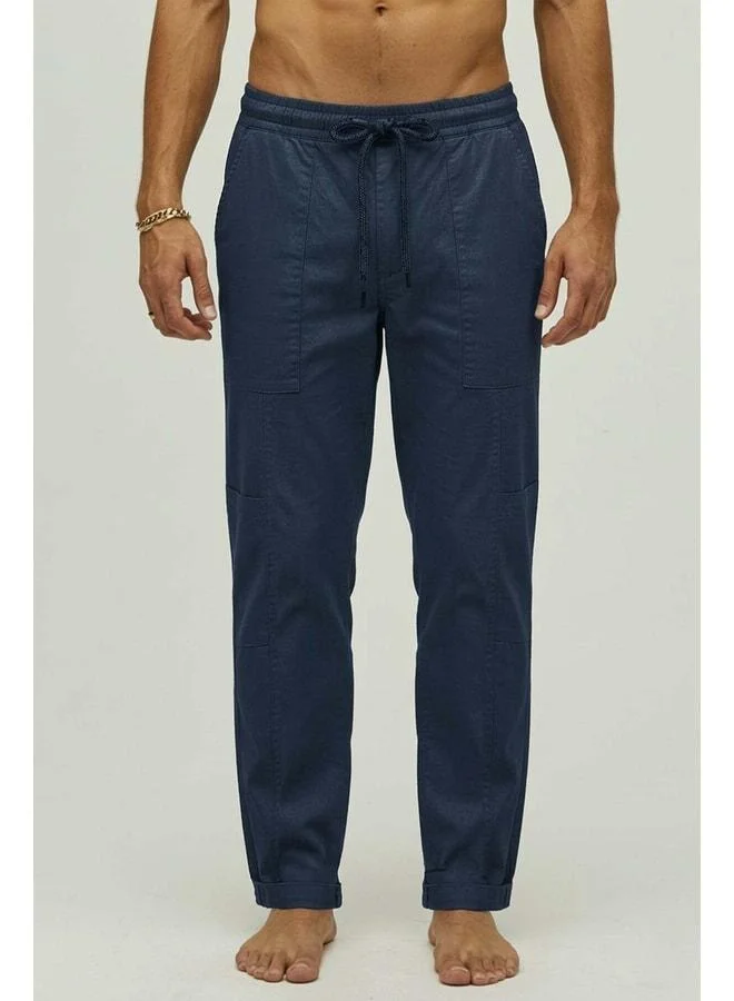Bad Bear Vouvant Navy Blue Men's Pants.