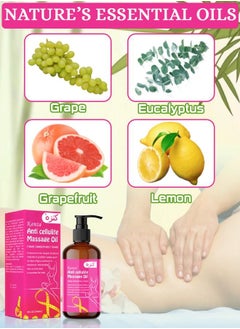 Kanza Anti Cellulite Massage Oil 240ml for Relaxing Oil Massage Aromatherapy Body Massage Firming Tonning & Smoothing Oil Regenerates Moisturizes Targets Unwanted Fat Tissues Massage Oil  - Image 3