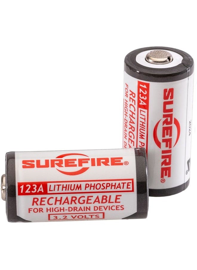 SUREFIRE 123A Rechargeable Batteries Includes Charger SFLFP123-KIT