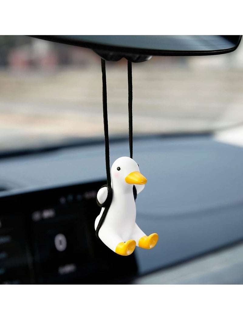 Excefore Car Pendant Cute Swing Duck - Image 1