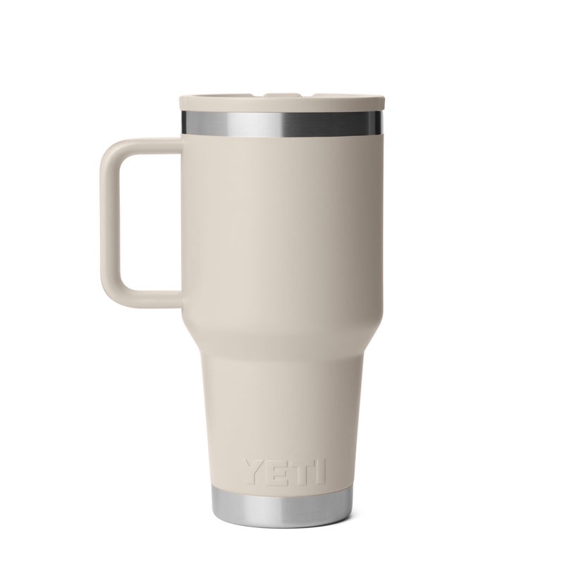 YETI Rambler 30 oz Travel Mug with Flip Straw Lid â€“ Stainless Steel, Vacuum Insulated, Leakproof, Cup Holder Friendly, Cape Taupe - Image 5