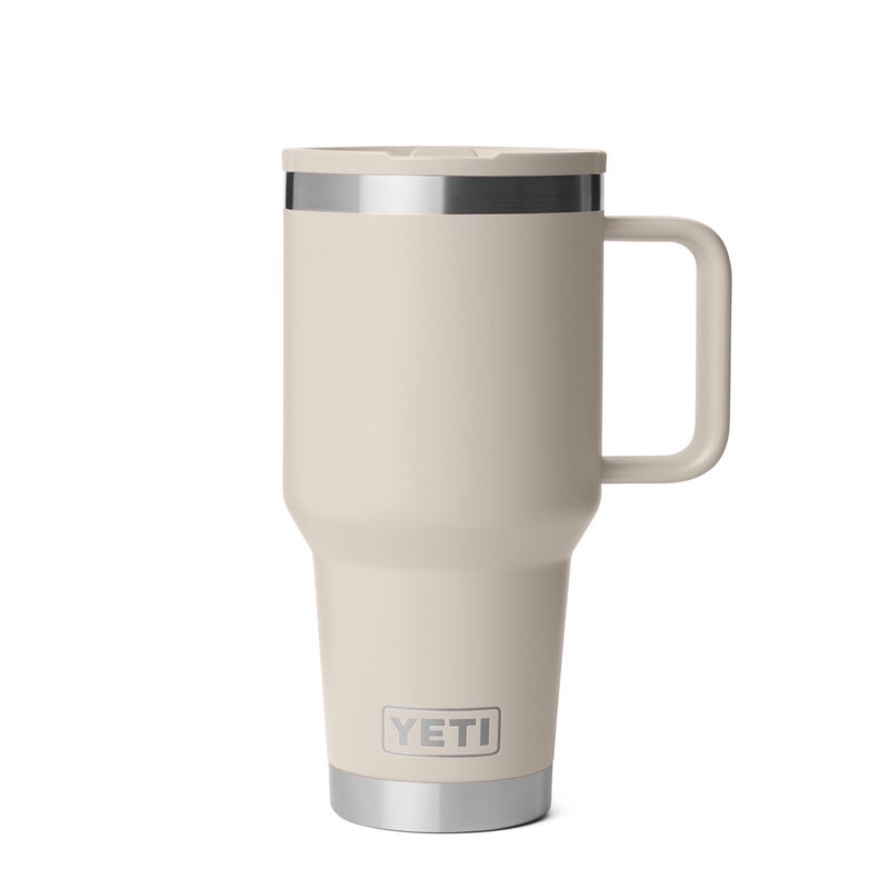 YETI Rambler 30 oz Travel Mug with Flip Straw Lid â€“ Stainless Steel, Vacuum Insulated, Leakproof, Cup Holder Friendly, Cape Taupe - Image 1