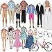 ZTWEDEN 33Pcs Doll Clothes and Accessories for 12 Inch Boy and GirlDoll Includes 20 Wear Clothes Shirt Jeans Suit and Wedding Dresses Glasses Earphones Dog and Bike for 12 Boydoll Girldoll - Image 3